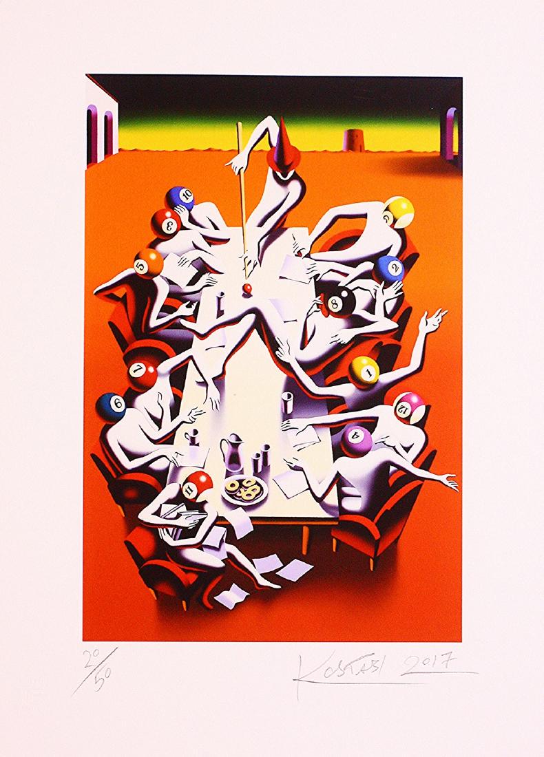 Mark Kostabi Hand Signed Limited Edition Print Power (1 of 4)