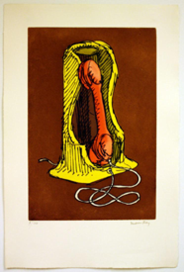 Man Ray Etching Telephone (1 of 1)
