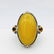 Sterling Silver Yellow Jade Citrine Monkey Design Ring - 2