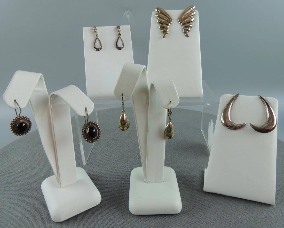 Vintage Sterling Silver Earrings - 5 pairs (1 of 10)