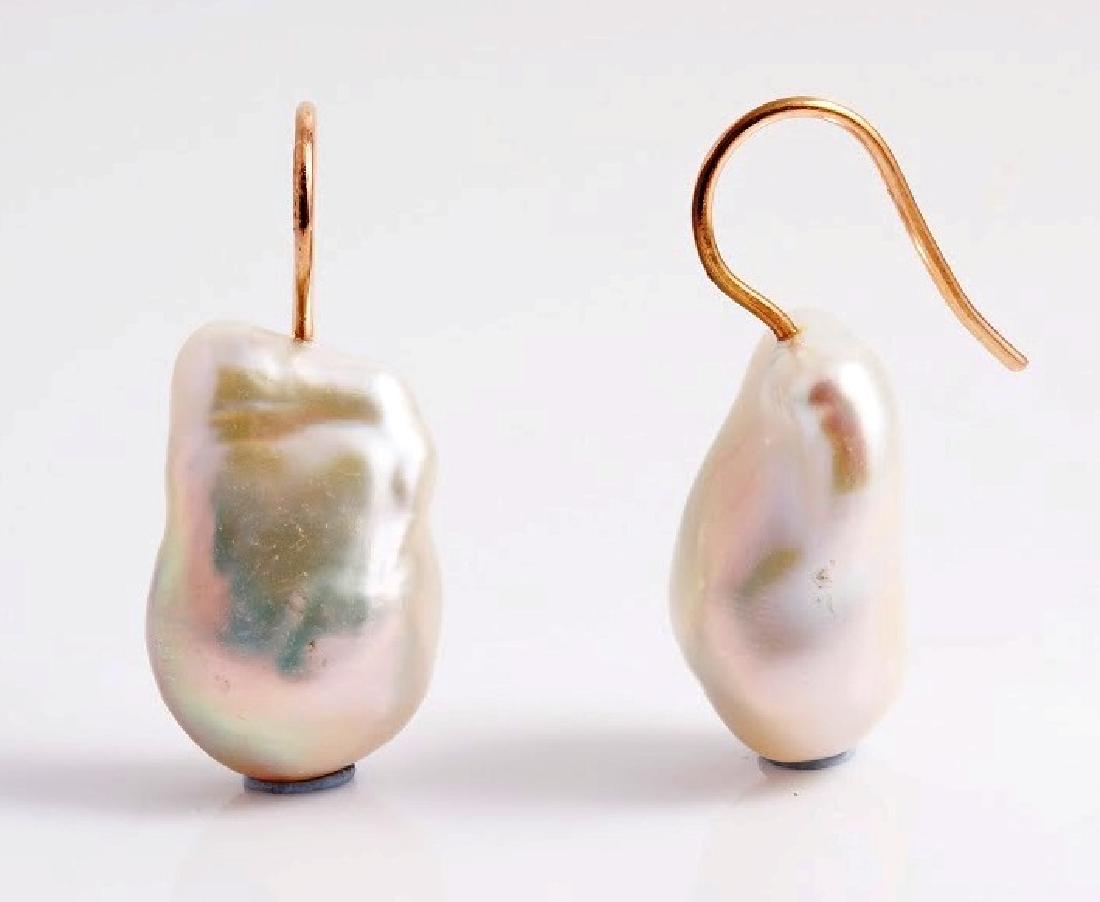 Lustrous Freshwater Baroque Pearls Set with 18K Rose (1 of 7)