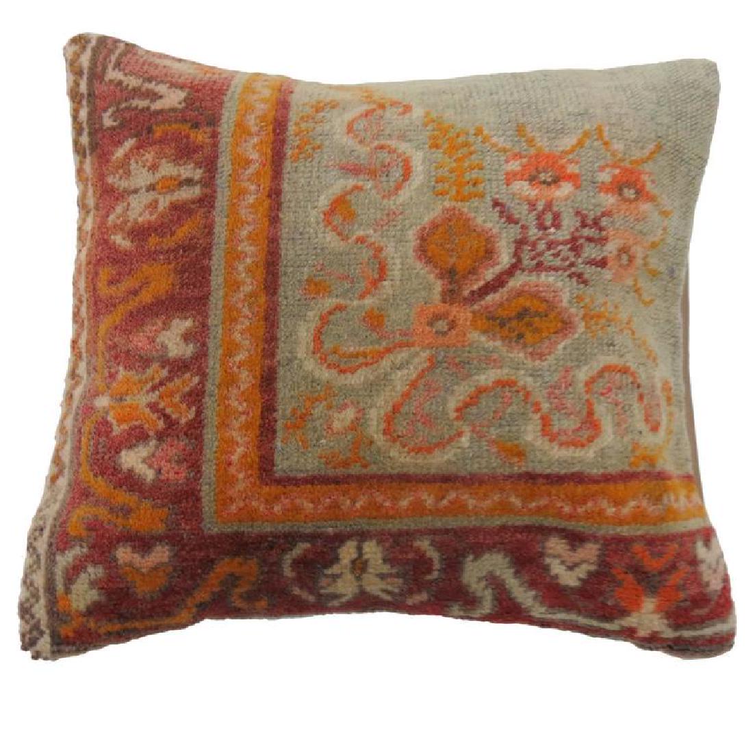 Oushak Border Rug Pillow 1.5x1.5 (1 of 2)