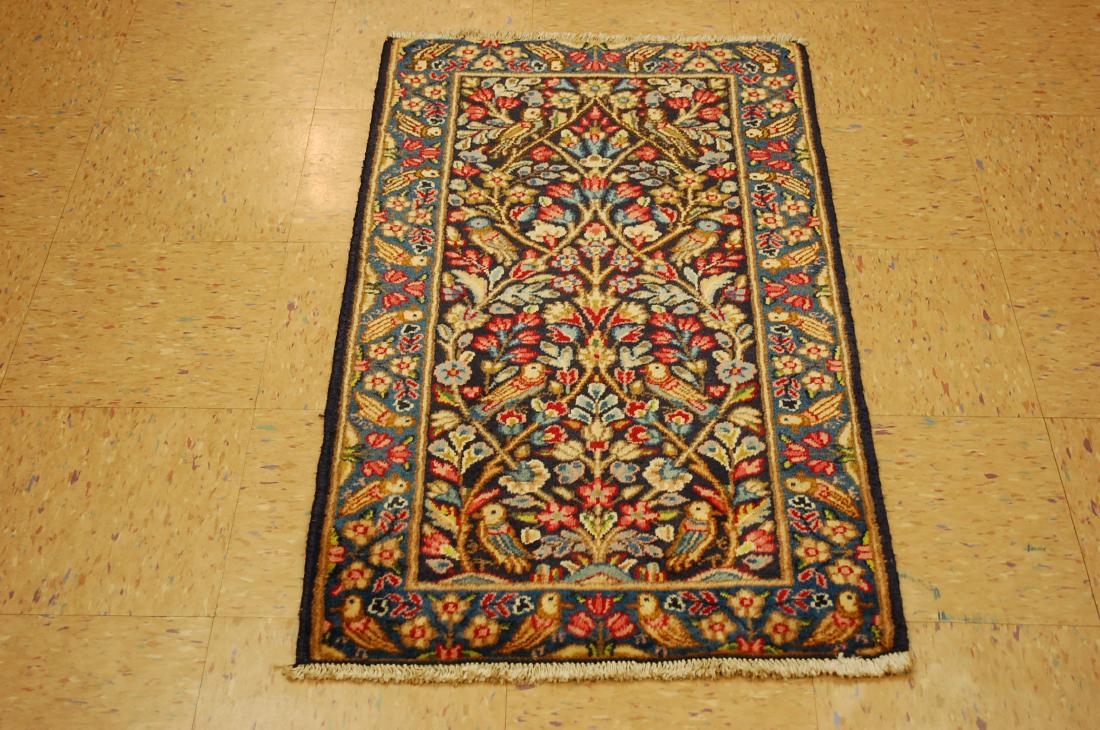 Persian Kerman Bird Subjects Rug 2.1x2.10 (1 of 7)