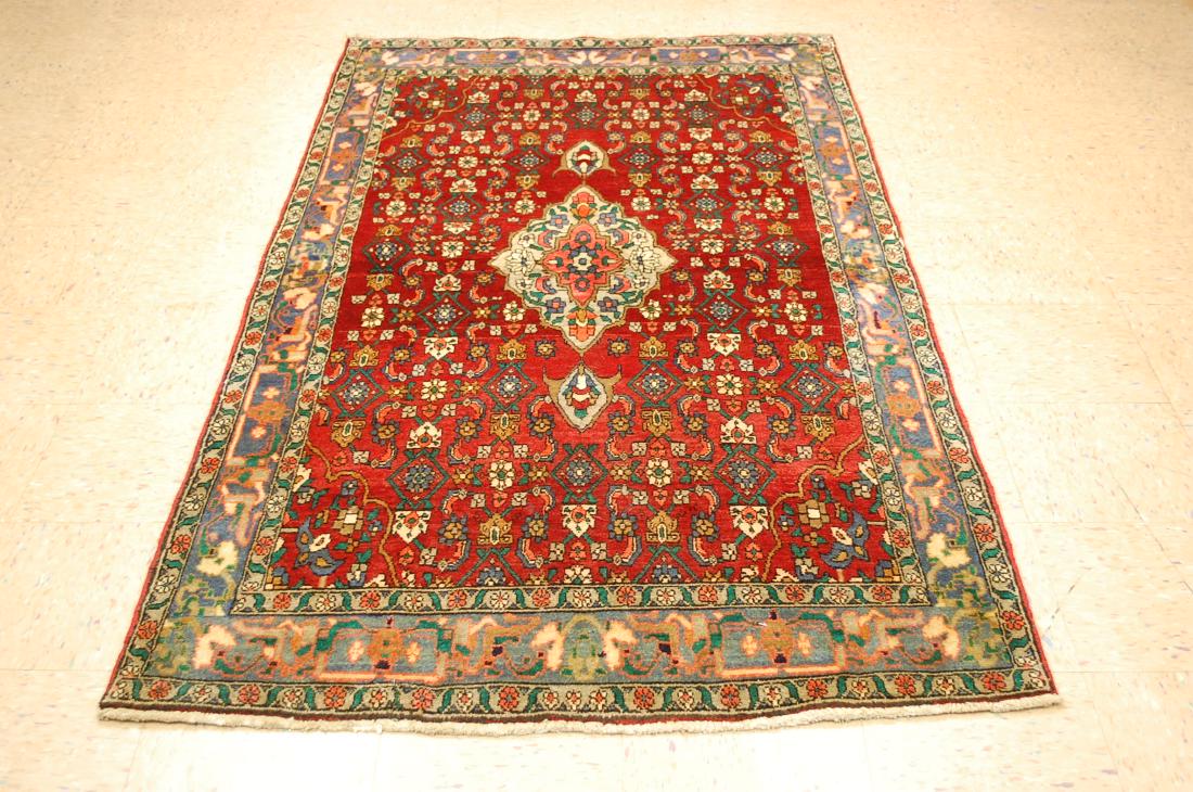 Highly Detailed Herati Design Persian Sarouk Rug 4.1x7 (1 of 10)