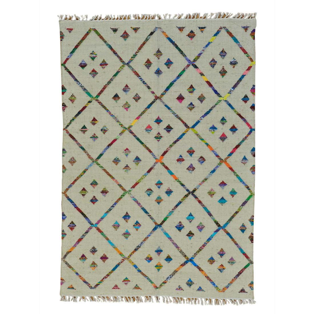 Handmade Geometric Durie Kilim Rug Wool and 5x7.4 (1 of 5)