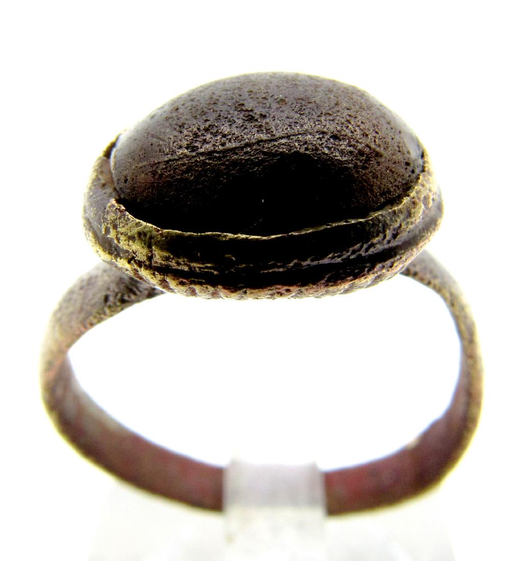 Medieval Ring with Black Stone in Bezel (1 of 3)