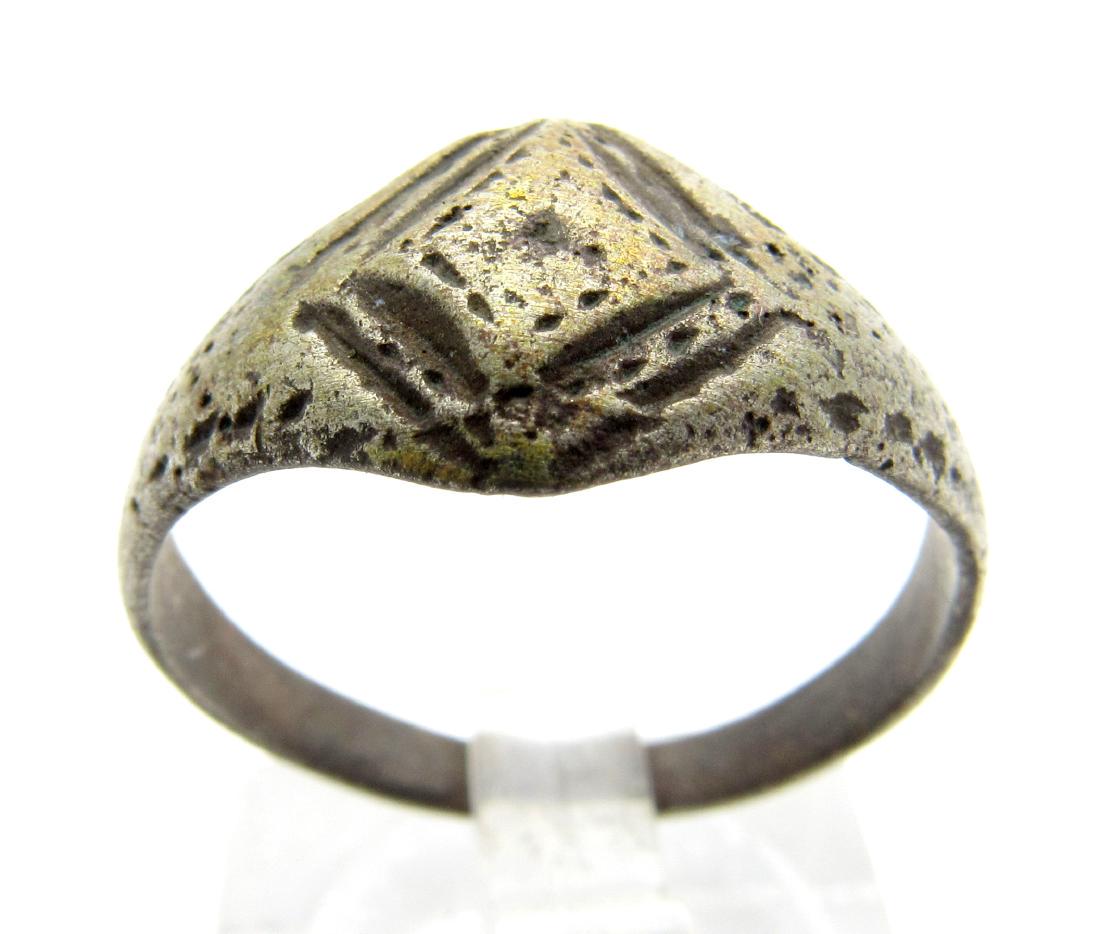 Ancient Roman Ring with Diamond Shaped Bezel (1 of 3)