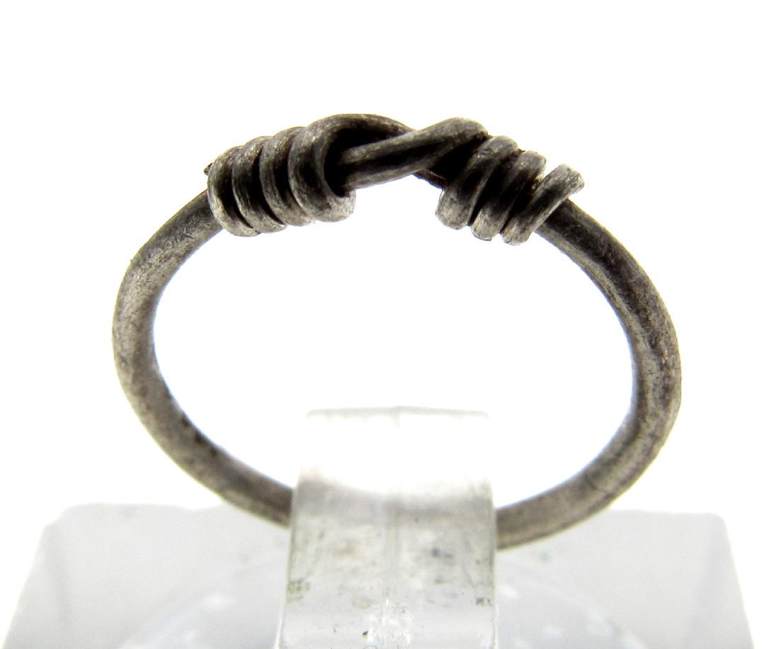 Medieval Viking Silver Knot Ring (1 of 3)