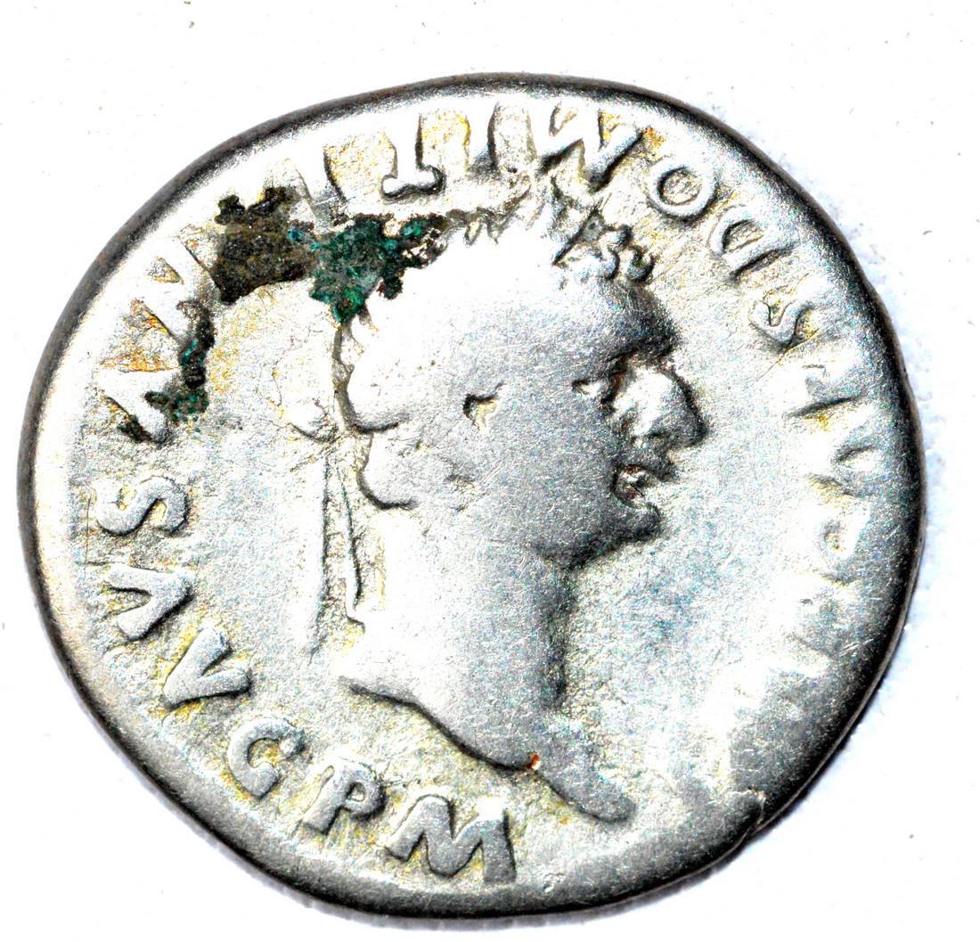 Roman AR Denarius of Dmitian, rv. Altar (1 of 2)