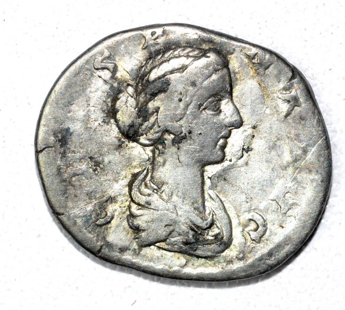 Roman AR Denarius of Crispina, rv. Altar (1 of 2)