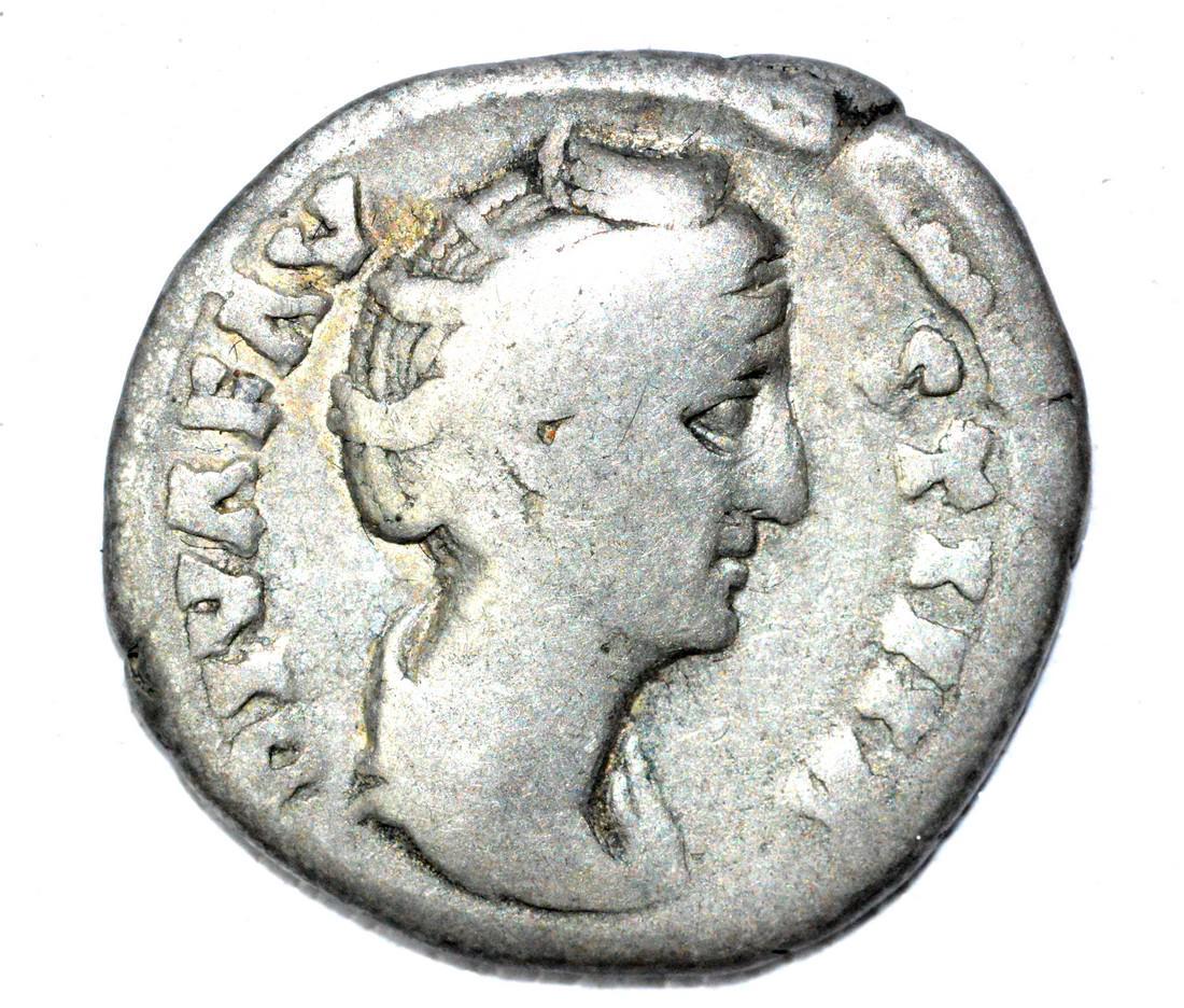 Roman AR Denarius of Faustina, rv. Avgusta (1 of 2)