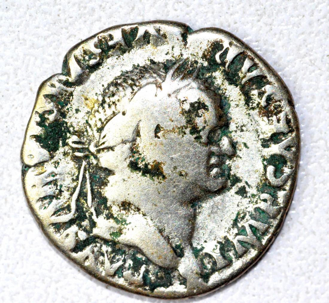 Roman AR Denarius of Vespasian, rv, Annona (1 of 2)