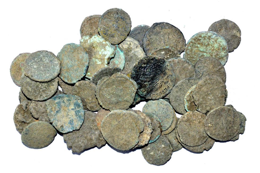 Lot of 50 Premium Quality Roman Coins for Cleaning (1 of 2)