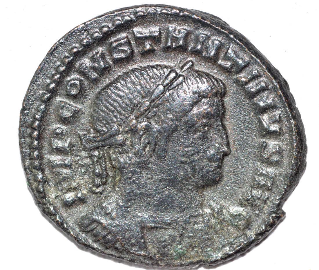 House of Constantine AE Follis, rv. Salus (1 of 2)