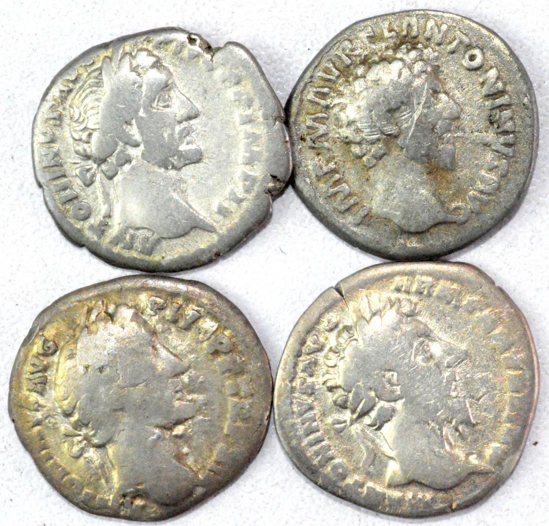 Lot of 4 Roman Imperial Silver Denarii (1 of 2)