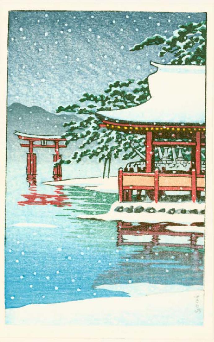 Unsigned Woodblock Miyajima (1 of 2)