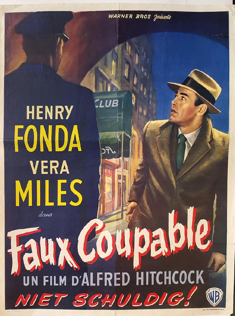 Movie poster - The WRONG MAN - Alfred HITCHCOCK - 1957 (1 of 1)