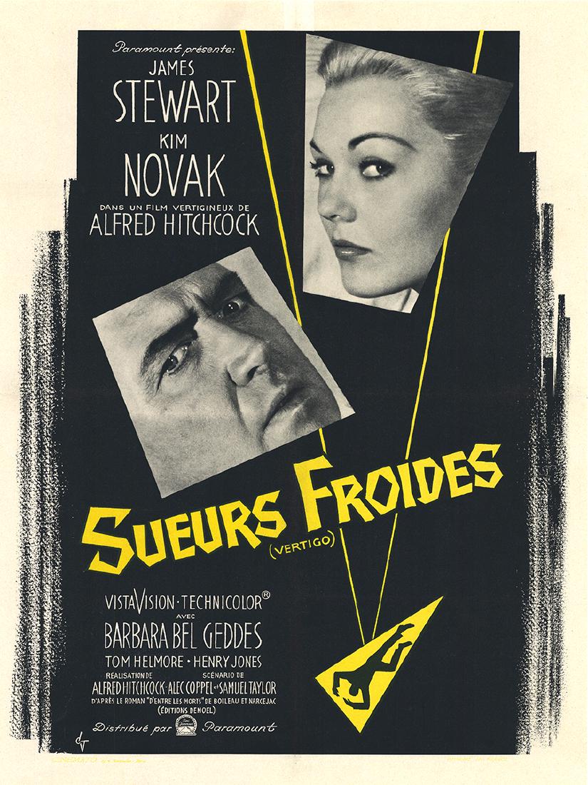 Movie poster - VERTIGO - Alfred HITCHCOCK - 1958 (1 of 1)