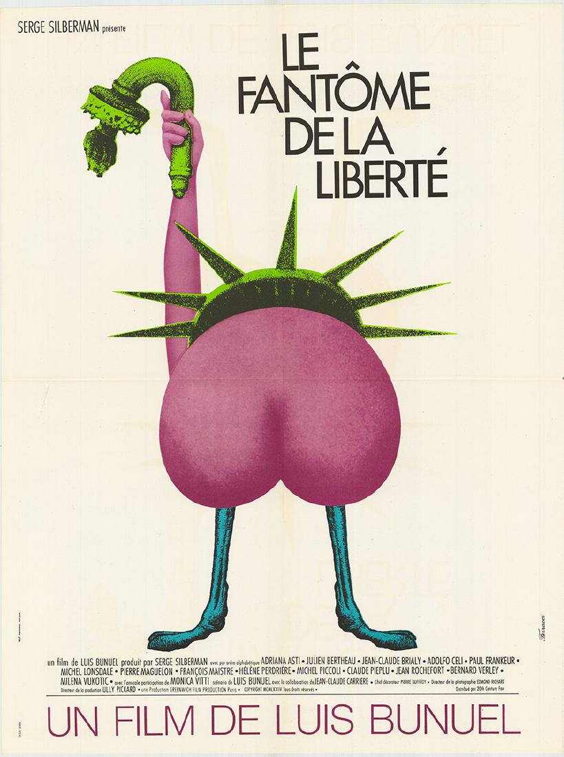 Movie poster - FANTOME DE LA LIBERTE - Luis BUNUEL 1974 (1 of 1)