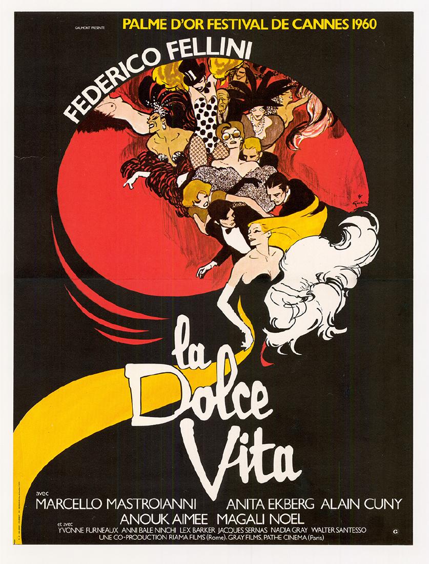 Movie poster - LA DOLCE VITA - Federico FELLINI - 1959 (1 of 1)