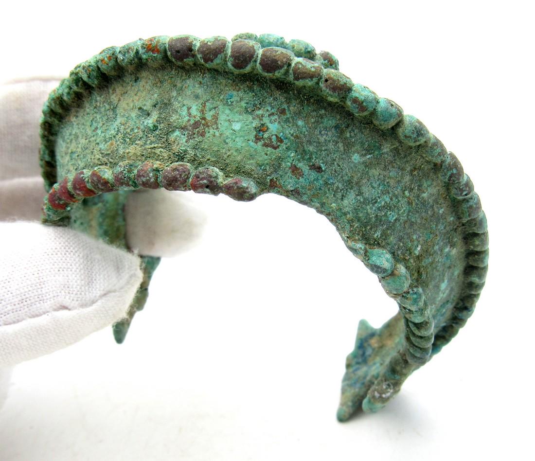 Medieval Viking Era Bronze Dragon Fafnir Bracelet (1 of 4)