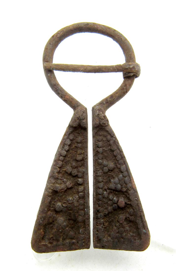 Medieval Viking Era Bronze Penannular Omega Brooch (1 of 2)