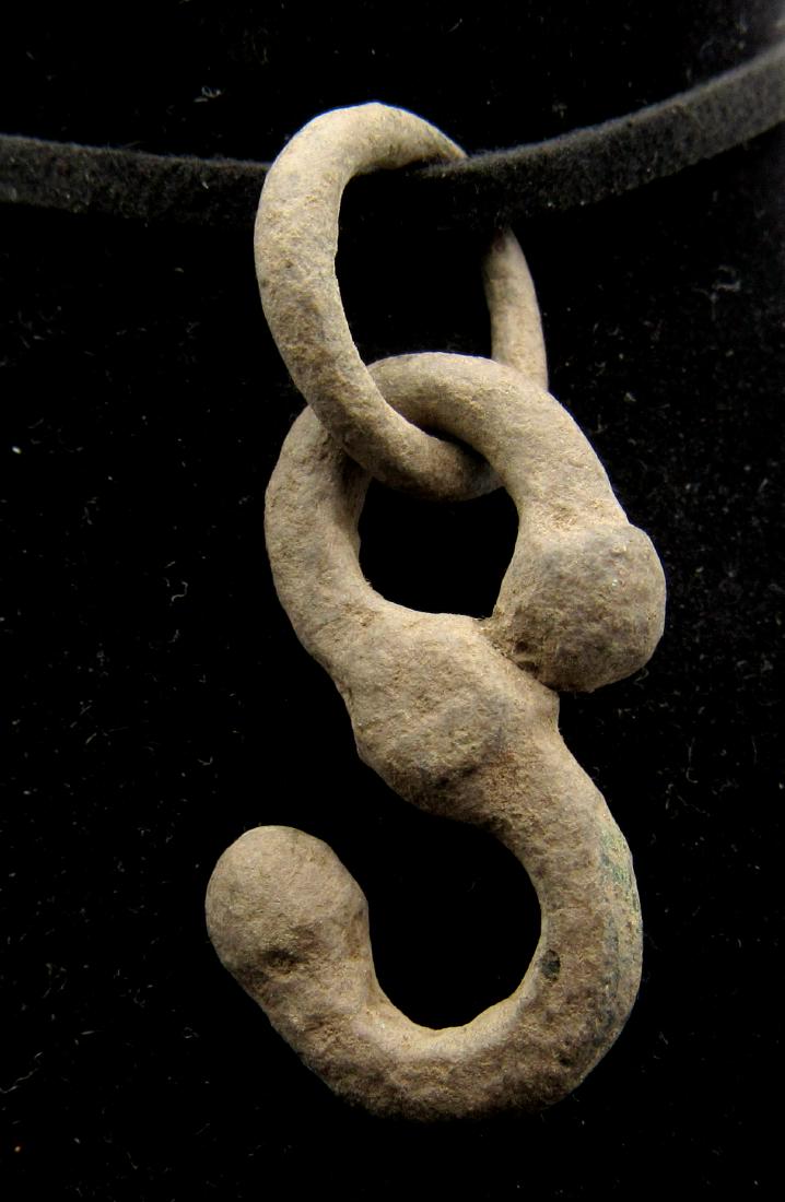 Medieval Viking Era Bronze Dragon Fafnir Pendant (1 of 2)