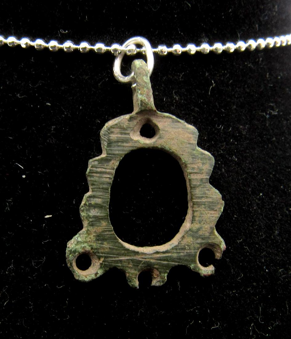 Medieval Viking Era Bronze Open-Work Pendant (1 of 2)