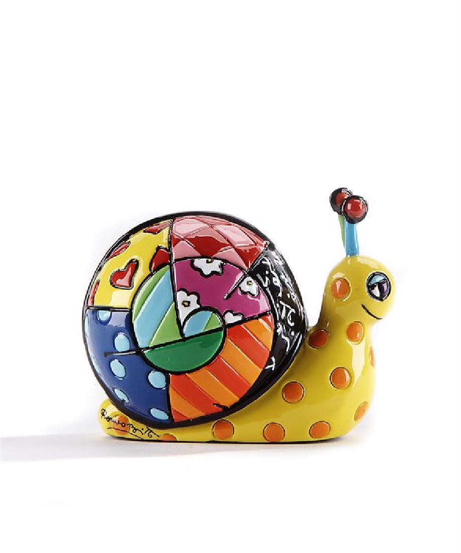 Romero Britto: Little Snail Pop Art statue (1 of 3)