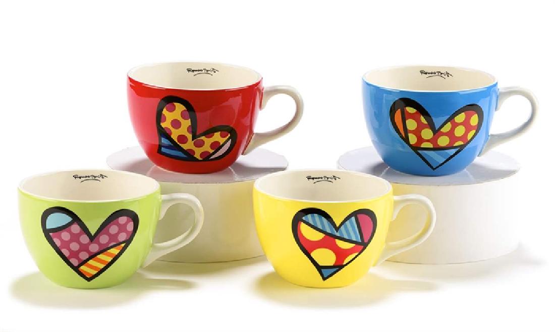 Romero Britto: 4 Mugs Set (1 of 2)