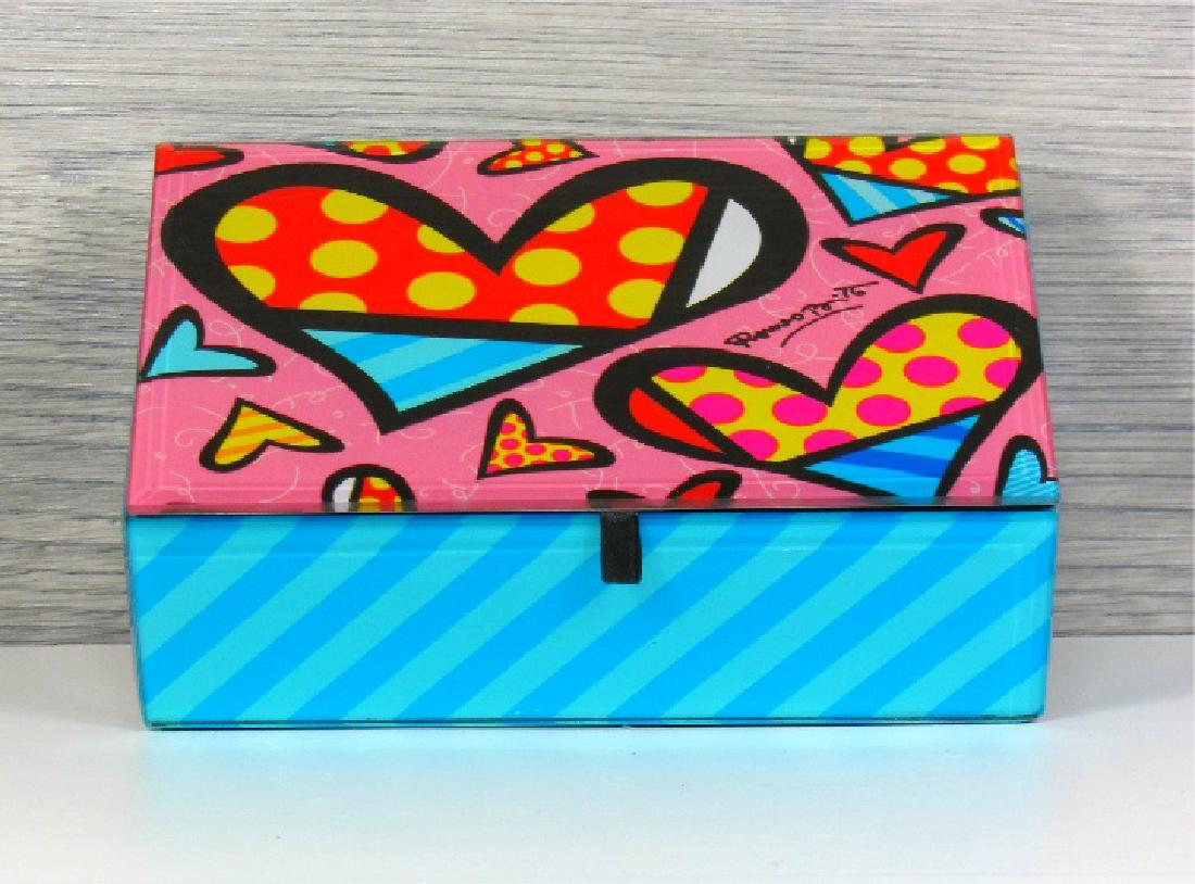 Romero Britto: Glass Trinketbox Hearts (1 of 4)