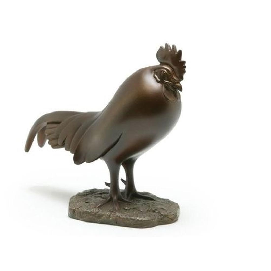 After François Pompon: Coq Dormant statue: Item: After François Pompon: Coq Dormant statue Maker: Mouseion Collection Origin: Netherlands Date/Period: 2017 Materials: Polystone Size: H. 7.87 x W 9.44 inch Coq Dormant statue, inspired by the s