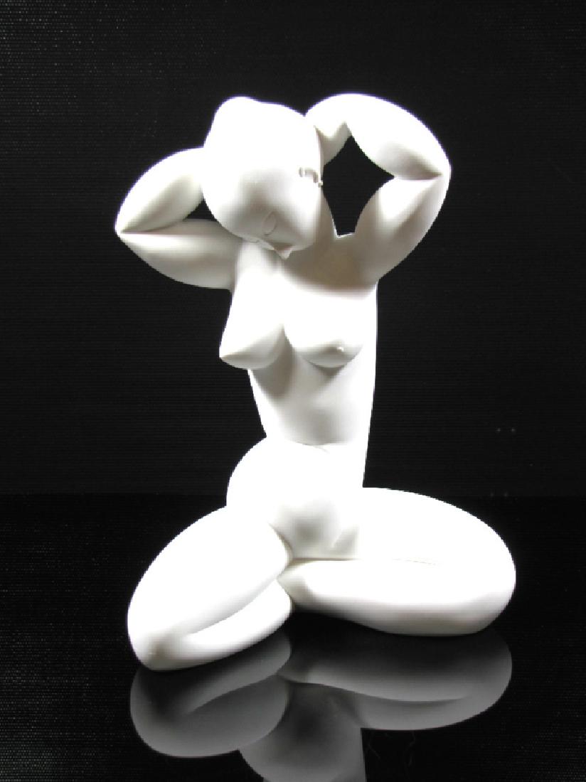 After Amedeo Modigliani: Caryatide statue: Item: After Amedeo Modigliani: Caryatide statue Maker: Mouseion Collection Origin: Netherlands Date/Period: 2017 Materials: Polystone Size: H. 9,4 x W. 4,3 inch Caryatide sculpture, inspired by the pa