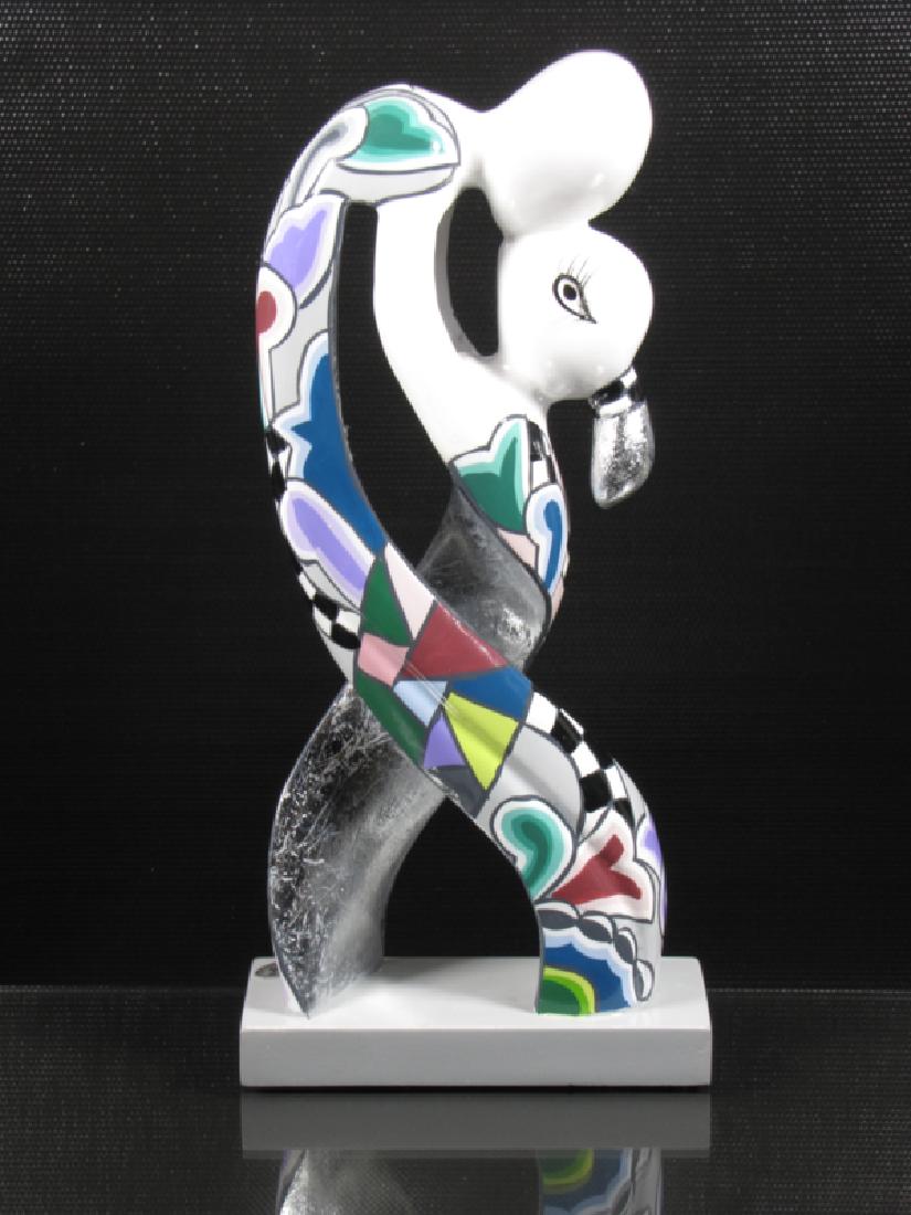 After Thomas Hoffmann: Lovers Silverline statue (1 of 5)