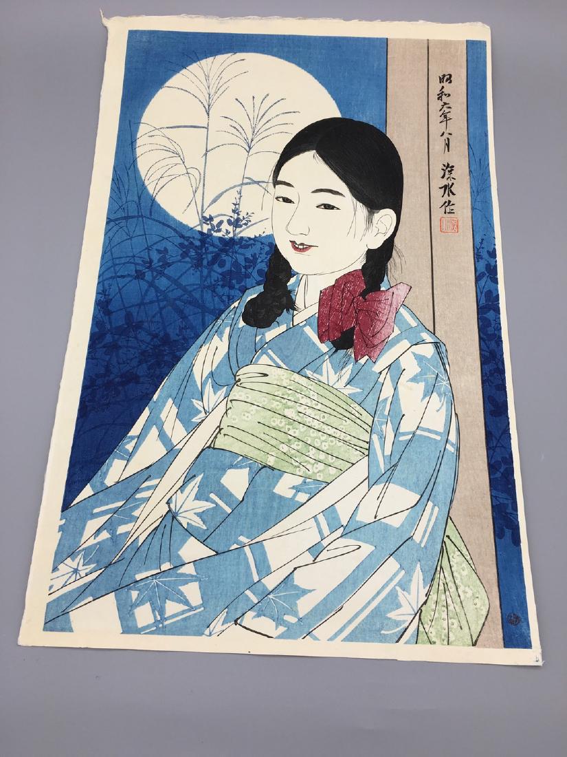 Ito Shinsui Woodblock Jyugoya Full Moon Night (1 of 1)