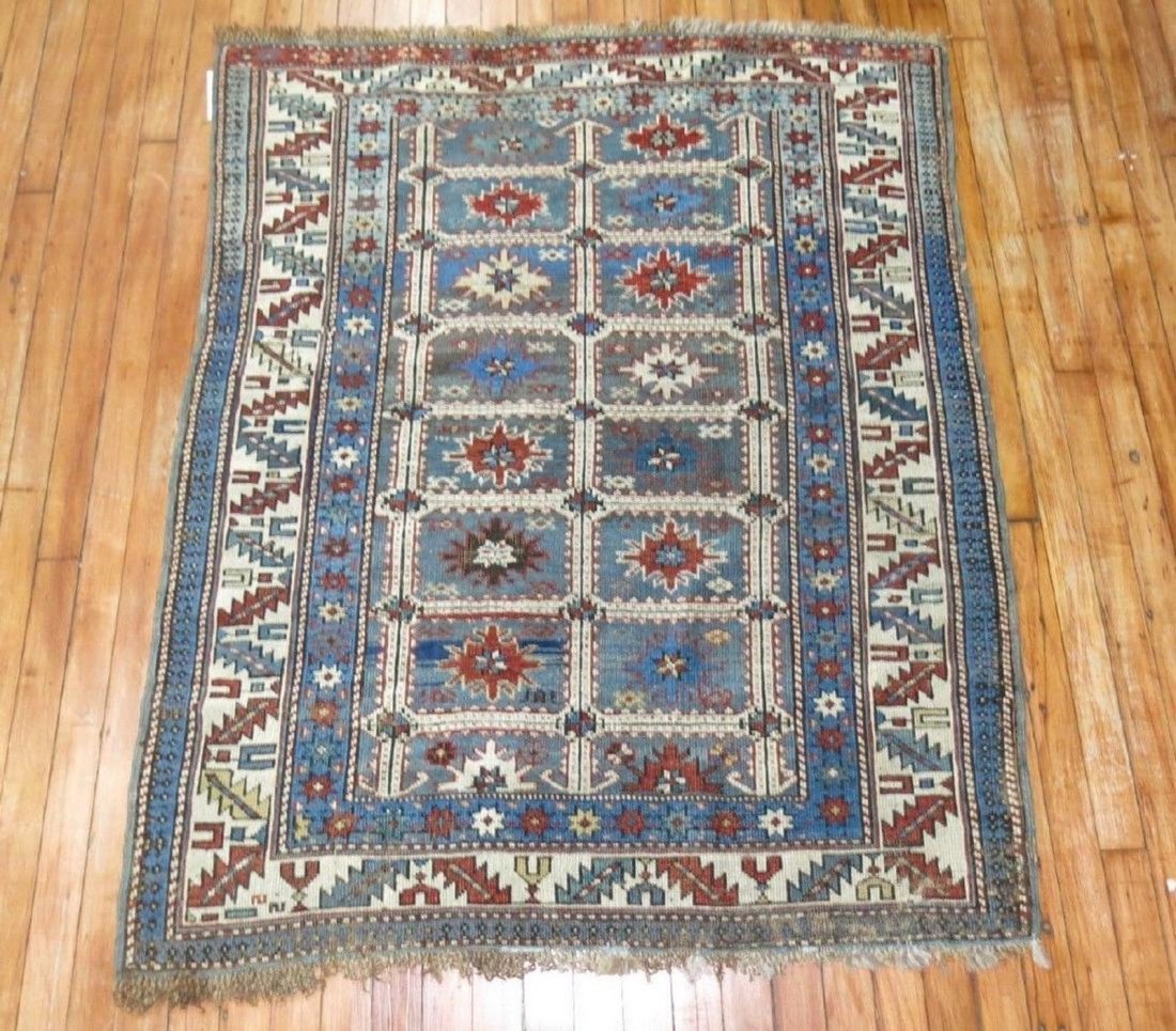 Antique Caucasian Shirvan Karagashli Rug 3.8x4.7 (1 of 5)