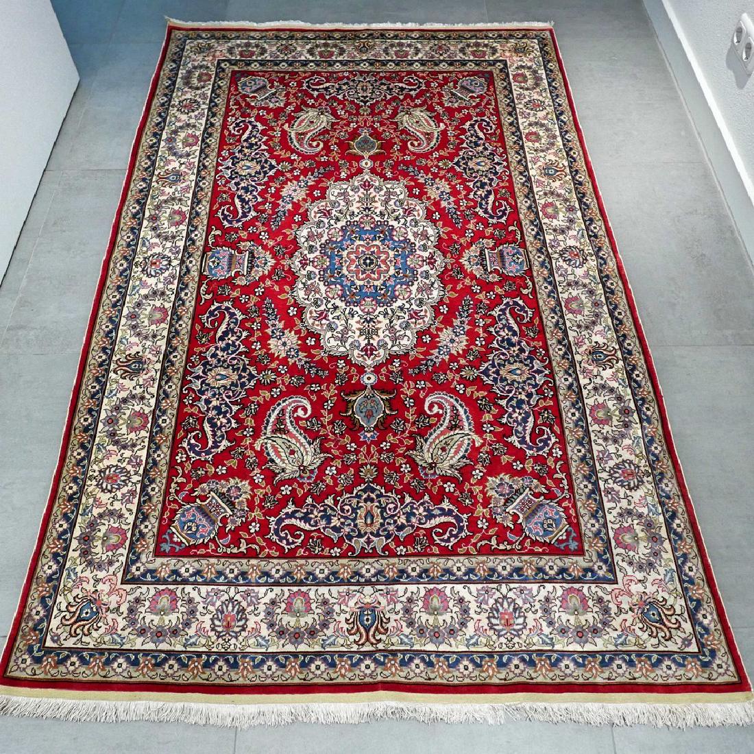 Silk Hereke Hand Knotted Luxury Design Rug 6.4x4.1 (1 of 9)