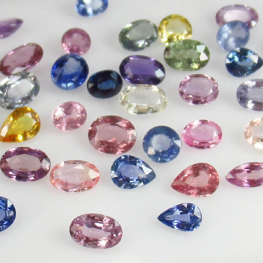 18.59 Carat 38 Loose Fancy Sapphire Mixed Lot (1 of 4)