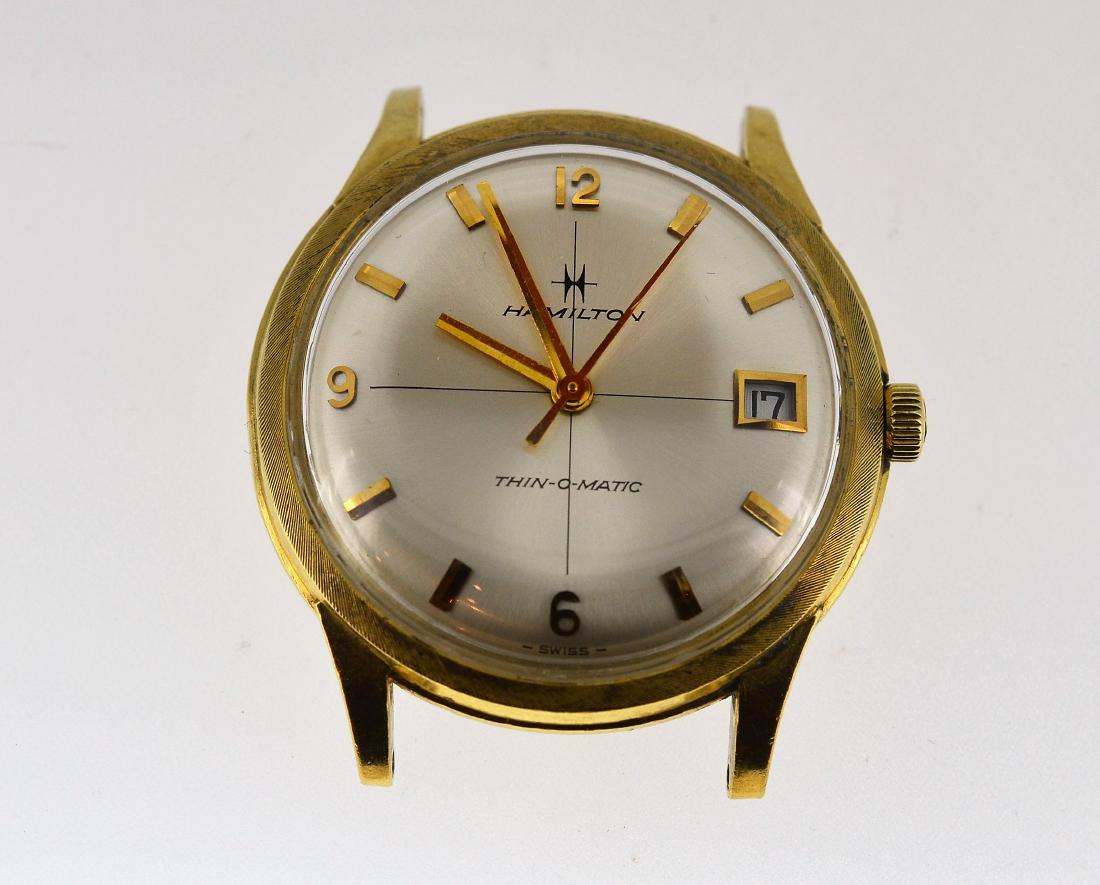 Hamilton thin o hot sale matic 14k gold