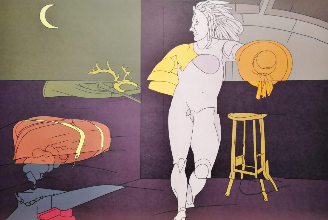 Valerio Adami Lithograph Limited Edition Nude Figure: Valerio Adami Original lithograph limited edition Nude figure 1980 22 x 14.9 inches Maeght Limited Edition Lithograph Little central fold No Reserve: This lot starts at $1 and has no reserve as a cour