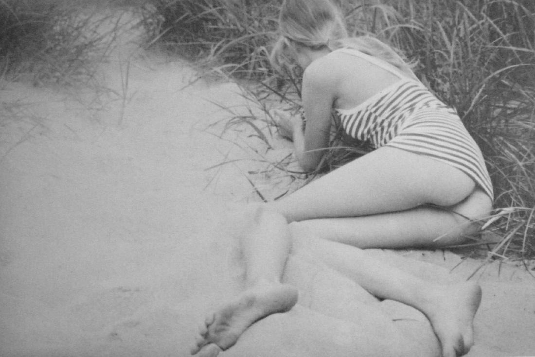David Hamilton Nude 1974 Photolithograph: David Hamilton, Playing With The Reeds, 1974, limited edition photolithograph, printed by Waltherdruck, Frankfurt. Sheet size approx. 11.8x15 inches (30x38 cm.), image 5.5x8.7 inches (14x22 cm.). Plea