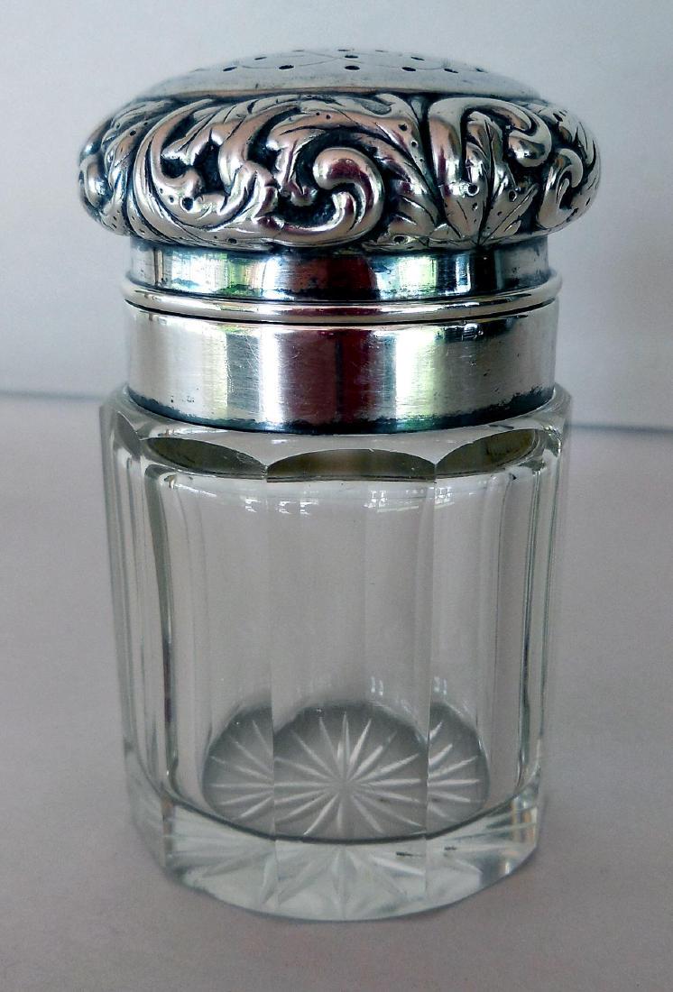 Antique Victorian Sterling-Topped Vanity Jar (1 of 5)