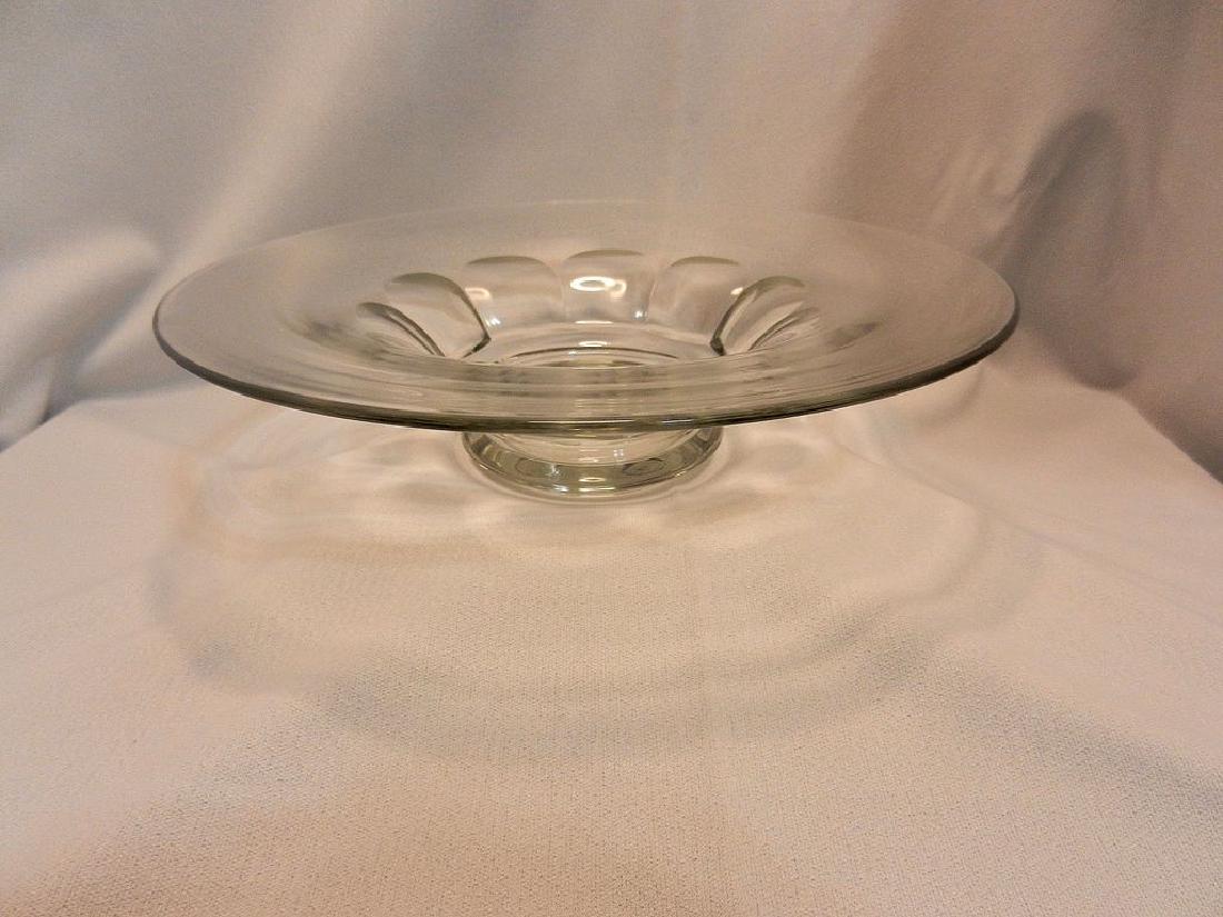 Vintage Baccarat Harcourt Pattern Bowl: This is a large Baccarat Harcourt bowl sits on a raised foot. This is a hard to find bowl- best guess is it was produced sometime between 1930-1970 (based upon the items in the estate it came from). I