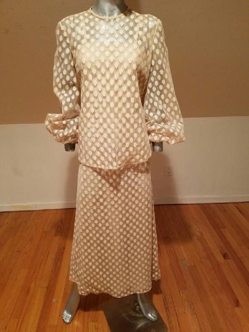 Vtg 1960 Ballet shoe pink dotted tulle dress and top (1 of 9)