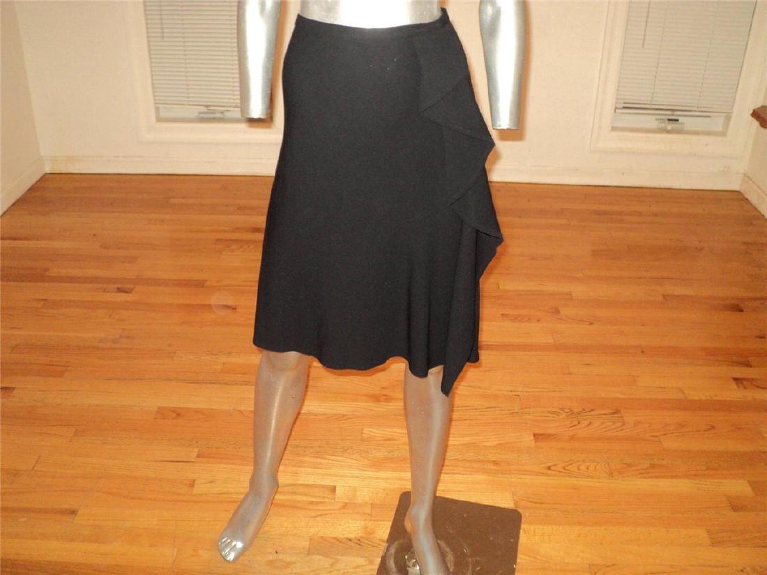 Vintage Gianfranco Ferre Jeans Skirt side wide Ruffle (1 of 6)