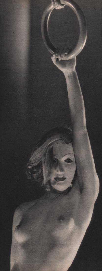 DORA MAAR & KEFER - Nude on Ring: Artist: DORA MAAR & KEFER Print Title: Nude on Ring Medium: Sheet-fed Gravure Printing Date: 1935 Printed: France Image size approx. 4.75 x 12 inches Henriette Theodora Markovitch(1907-1997) pseudonym