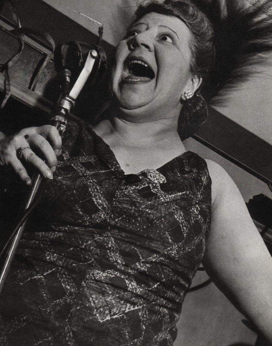 LISETTE MODEL - Singer at the Café Metropole, NY: Artist: LISETTE MODEL Print Title: Singer at the Café Metropole, NY Medium: Sheet-fed Gravure Printing Date: 1975 Printed in England Image Size: 7 x 8.5 inches Lisette Model born Elise Amelie Felicie