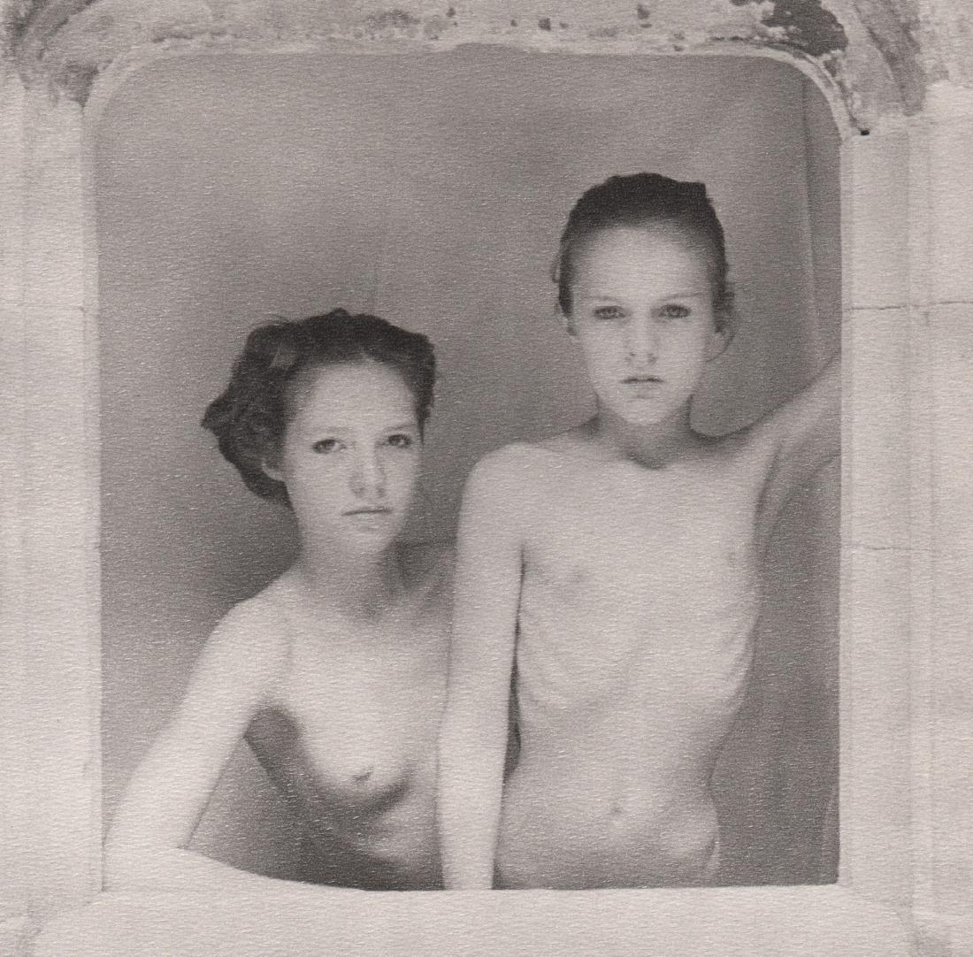 JOYCE TENNESON - Eva and Siske, 1984: Artist: JOYCE TENNESON Print Title: Eva and Siske, 1984 Medium: Sheet-fed Gravure Printing Date: 1985 Printed in France Image size approx. 7.5 x 8 inches Joyce Tenneson is an American fine art photogr