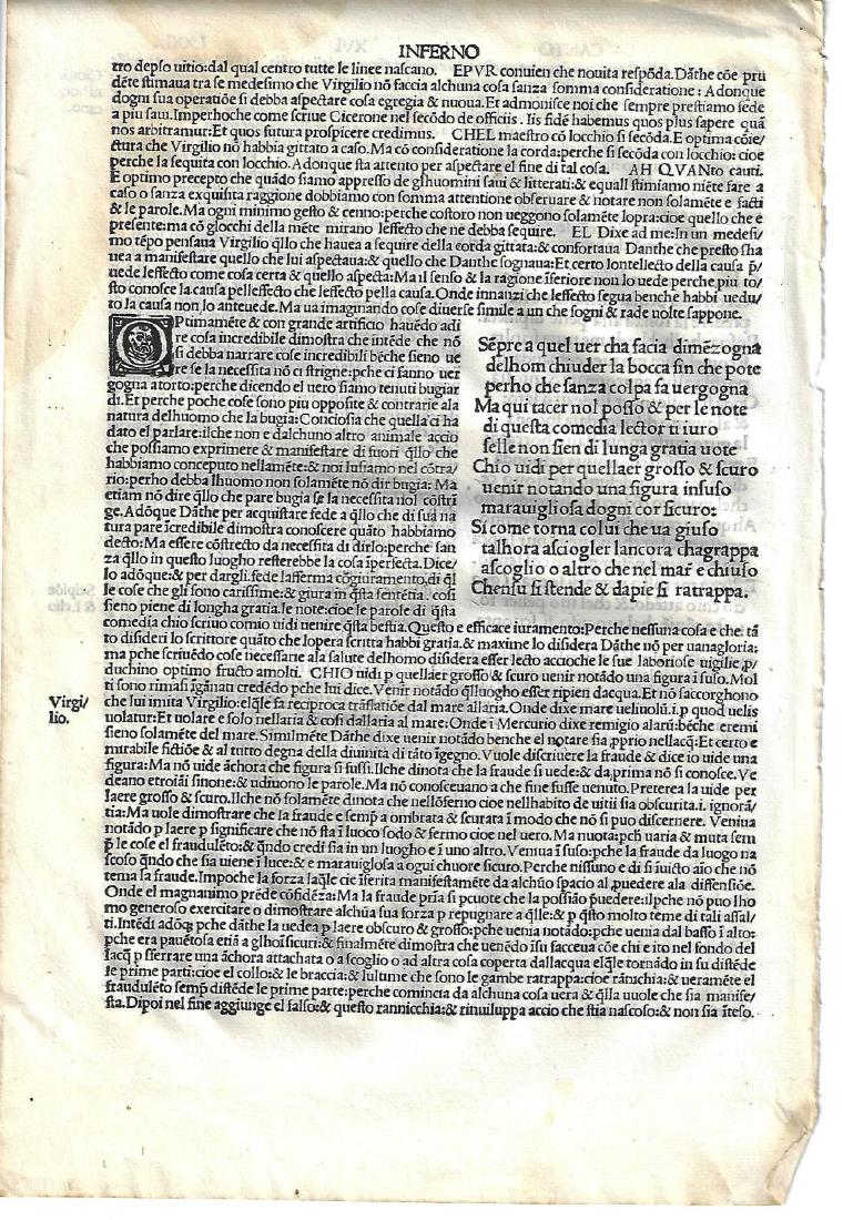 1507 Leaf Dante Inferno Canto XVI (1 of 2)