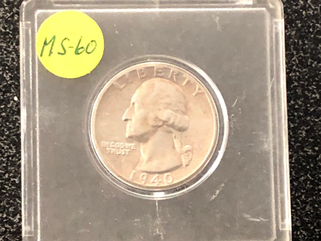 1940 Washington 25c - Uncirculated (1 of 2)